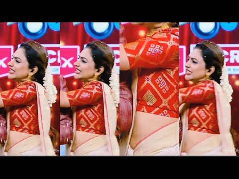 Mallu singer Rimi Tomy hot rare navel💦🔥 | hot Milky navel seen💦💦 | hot boobs show in tight blouse 💦💦
