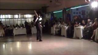 MANUELA ROSSI y CRISTIAN CORREA bailando en la MILONGA FRUTO DULCE