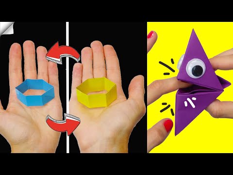 6 DIY paper crafts Moving paper TOYS Easy paper crafts