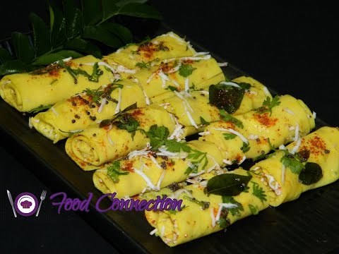 Khandvi | Paneer Masala Stuffed Khandvi | Suralichi Vadi | Gujrati Snack - By Food Connection