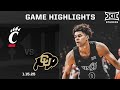 Cincinnati Vs Colorado Game Highlights 2024 25 Big 12 Men S Basketball