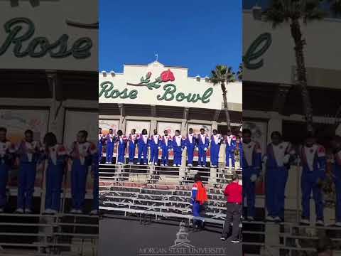 My lor brova performs today !! 🥁✨#rosebowl