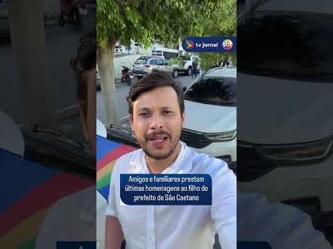 Amigos e familiares prestam últimas homenagens ao filho do prefeito de São Caetano