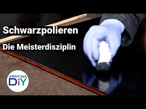 Black polishing with shellac: How to achieve the perfect high-gloss finish