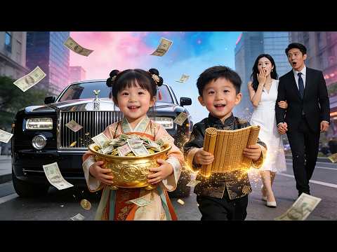 Born lucky kids give Dad a million at first meeting, avenge Mom,and help them become the richest！