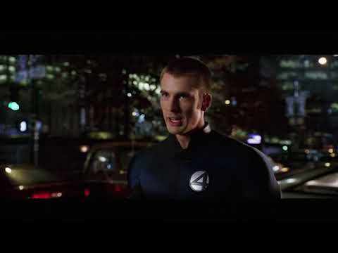Trailer still: Johnny Storm ignites, matching the soundtrack’s high-energy cuts