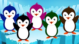 Five Little Penguins | Nursery Rhyme And Kids Songs