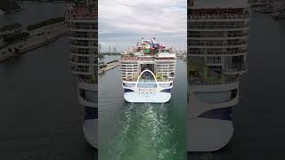 Icon of the Seas leaving from Miami.  #cruiseship #cruiseline