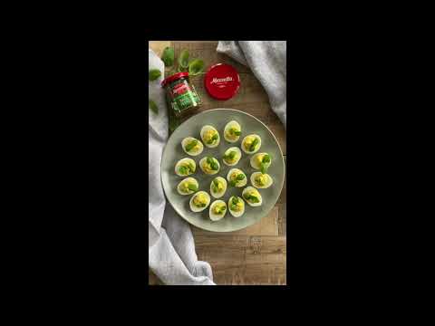 Pesto Deviled Eggs Recipe