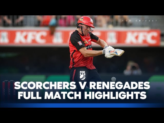 Perth Scorchers vs. Melbourne Renegades |  Full Match Highlights I 07/01/25 | BBL | Fox Cricket