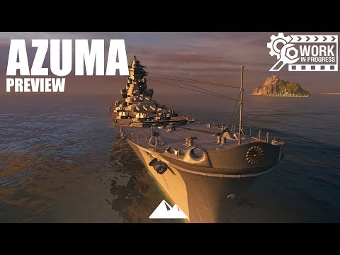 AZUMA, a ship for the stats! - World of Warships | [Preview] [German] [60fps]