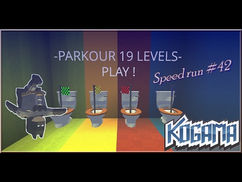 Kogama Parkour 19 Levels Speed Run #42