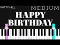 Happy Birthday Song | MEDIUM Piano Tutorial