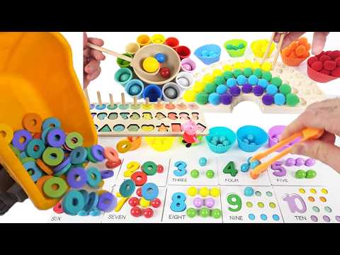 Let's Play & Learn! Colorful Balls, Shapes & Numbers Learn Numbers & Colors Best for Kids & Toddlers