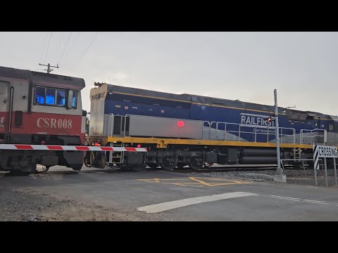 6AM9 SCT Freighter (5 locos), Penfield SA to Laverton VIC, 1740, 4/10/24, Ararat West VIC