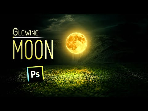glowing moon | photoshop manipulation tutorial | photoshop editing 2021 | Hgraphic
