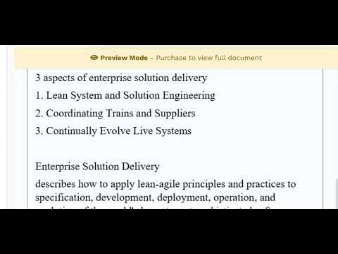 SAFE AGILIST EXAM QUESTIONS AND ANSWERS