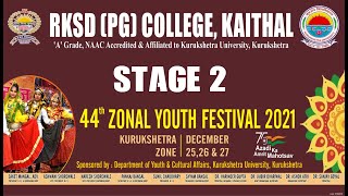 44th Zonal Youth Festival, December 25,2021