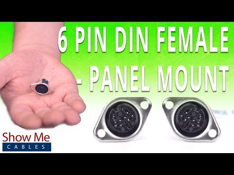 How To Install The 6 Pin DIN Female Panel Mount Solder Connector