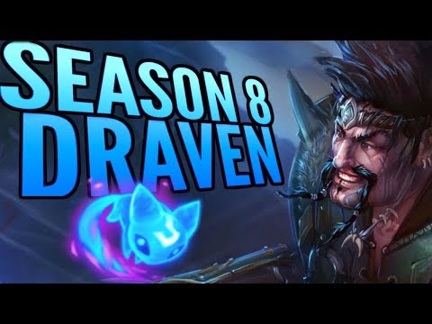 NEW SEASON 8 DRAVEN RUNES & BUILD!! 90 AD at LV 1 BEYOND BROKEN - League of Legends