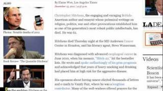 Christopher Hitchens died (LA Times read aloud)