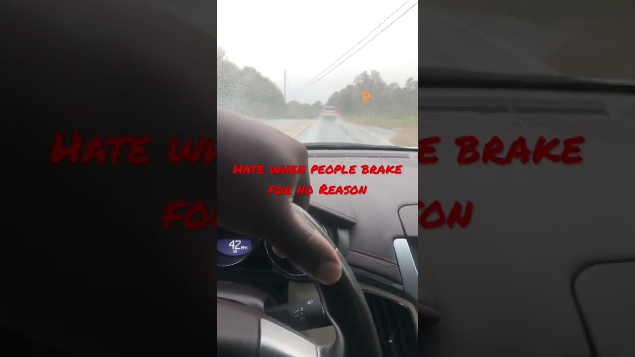 Hate driving behind people in the rain