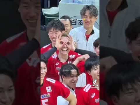 Team Japan: Kento Miyaura exchanges jersey to Libya's Captain ball and libero. 🫶🇯🇵🏐 #fypviral #japan