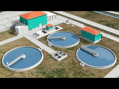 GEZER Iğdır Atıksu Arıtma Tesisi 3D Animasyonu