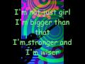 I'm Not Just A Girl - School Gyrls - Lyrics 