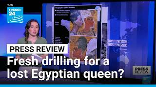 Archaeologists drill for Queen Nefertiti's remains behind Tutankhamun's tomb in Egypt