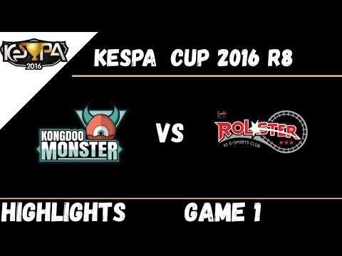 KDM vs KT | Game 1 | Highlights Kespa Cup 2016 R8 Kongdoo Monster vs KT Rolster