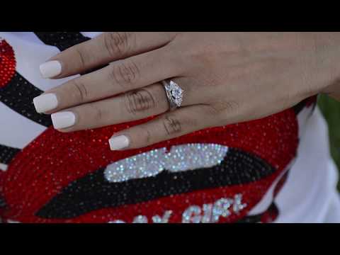 0.25 Ct. Round Cluster Contour Channel Set Anniversary Ring Wrap - TwoBirch TB-WRAP-0077-WG-E