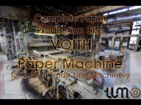 Complete Paper Production Line - Voith Paper Machine 1820mm