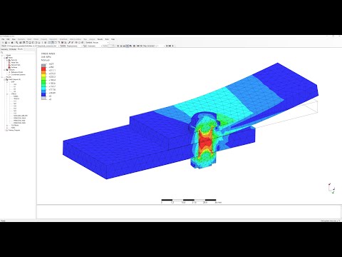 Simulation of Bolt Connection - Pre-tension and load | PrePoMax