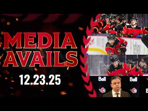 Ridly Greig, Drake Batherson, Claude Giroux, Travis Green Postgame Media vs BUF