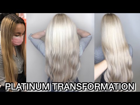 How to do a DOUBLE PROCESS on Dark Hair | PLATINUM...