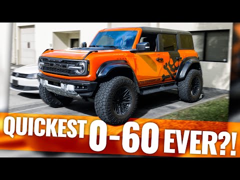 World's QUICKEST Bronco Raptor?! - Whipple Calibration 0-60 Testing - 2022 Ford Bronco Raptor
