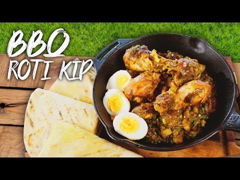 Surinaamse Roti kip met een BBQ-twist! Dutch Oven recept 🍗🔥 | Kolenboertje