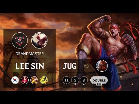 Lee Sin Jungle vs Gragas - KR Grandmaster Patch 9.11