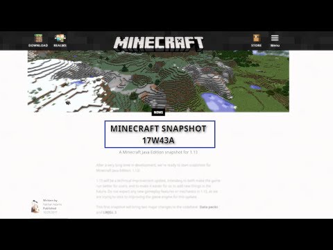 NEW Minecraft 1.13 Snapshots Overview (17w43a & 17w43b)