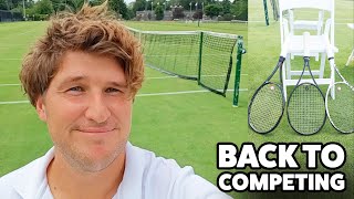 Postcard from Adam - competing with his new racquets