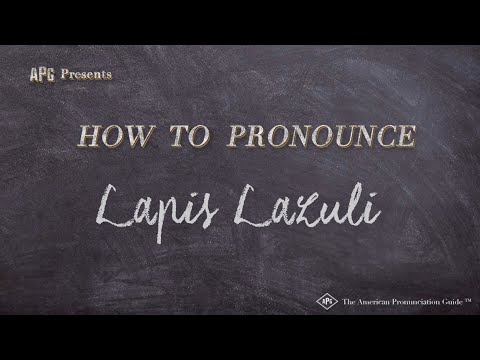 How to Pronounce Lapis Lazuli (Real Life Examples!)