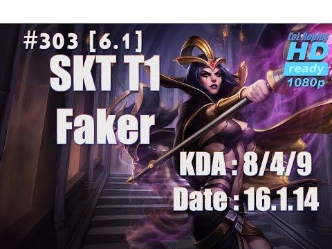 16.1.14 LCK SKT T1 Faker Mid Lane Leblanc(vs Lissandra of Westdoor) Kr Solo Q[1080p]#303