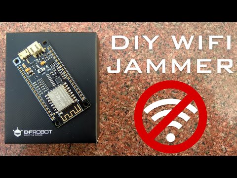 Wi-Fi Jammer from an ESP8266 | Make your own portable wifi jammer | ESP8266 easy project