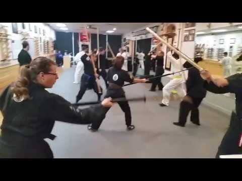 Classical Weapons Training - Naginata Practice Class clip