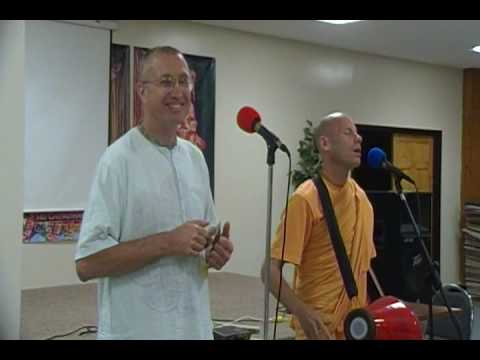 Ekalavya Das & TK Das singing Kirtan for the USA Temple Presidents & GBC in New Vrindavan