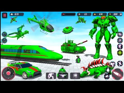 Crocodile Robot Game : Robot Transformation Game - Android gameplay।