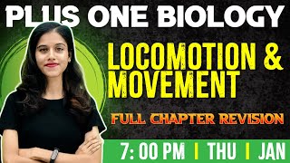 Plus One Biology | Locomotion And Movement | Chapter 20 | Full Chapter | Exam Winner +1