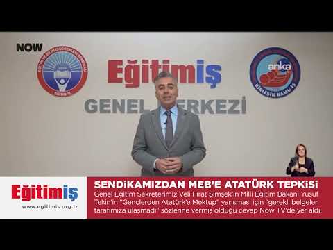 Eğitim-İş Genel Eğitim Sekreteri Veli Fırat Şimşek - Sendikamızdan MEB'e Atatürk Tepkisi | EĞİTİM İŞ