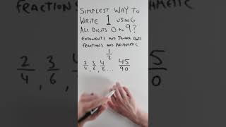 Writing the Number 1 Using All 10 Digits #shorts